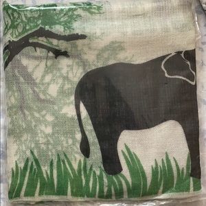 Ring shawl elephant prints